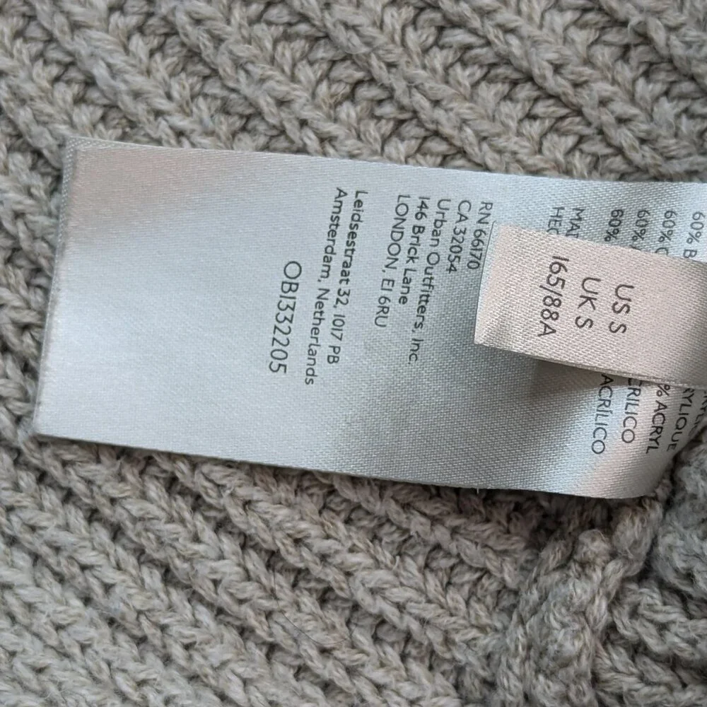 Free people Marlie pullover Women's sweater Pebble Size S Small Tan Color